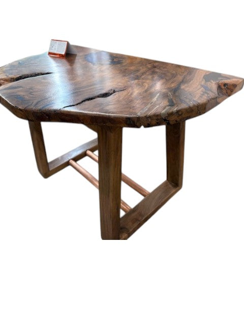 Walnut/Copper End Table X 2