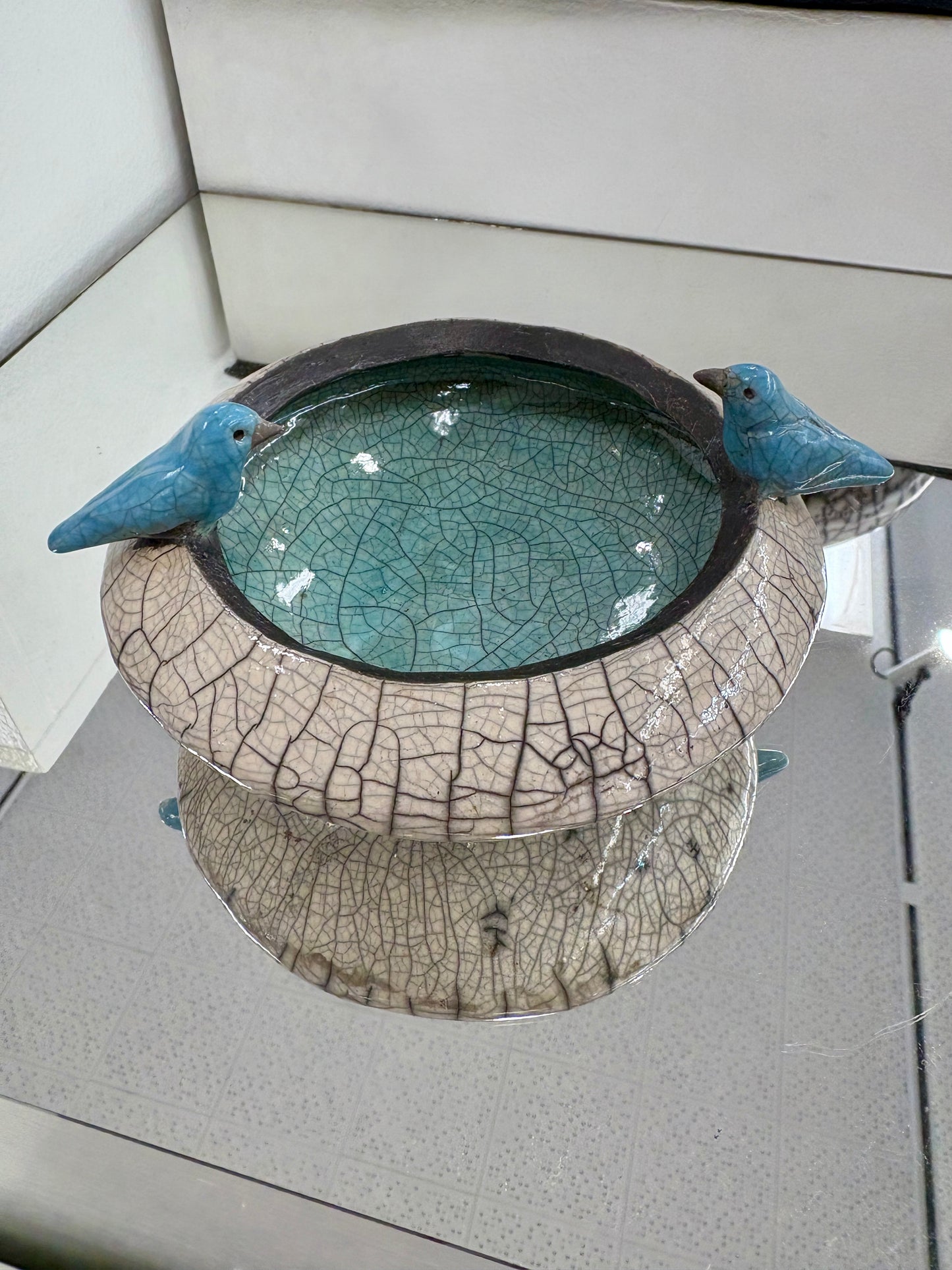 Raku Closed Bowl Pool,2 Birds