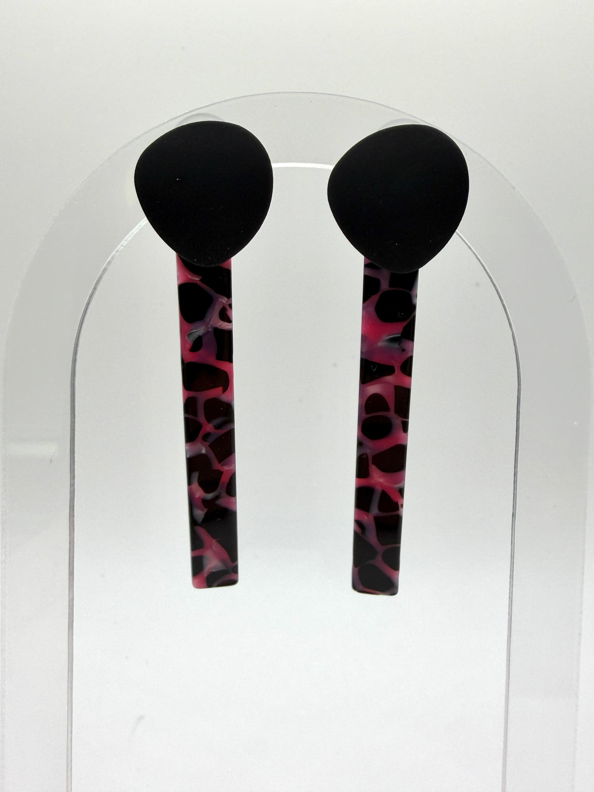 Earrings - Pink Cheetah