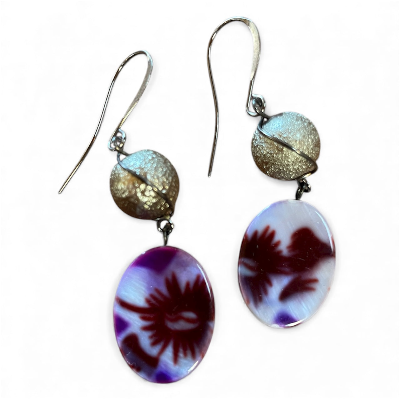 Earrings - Flower Patterned