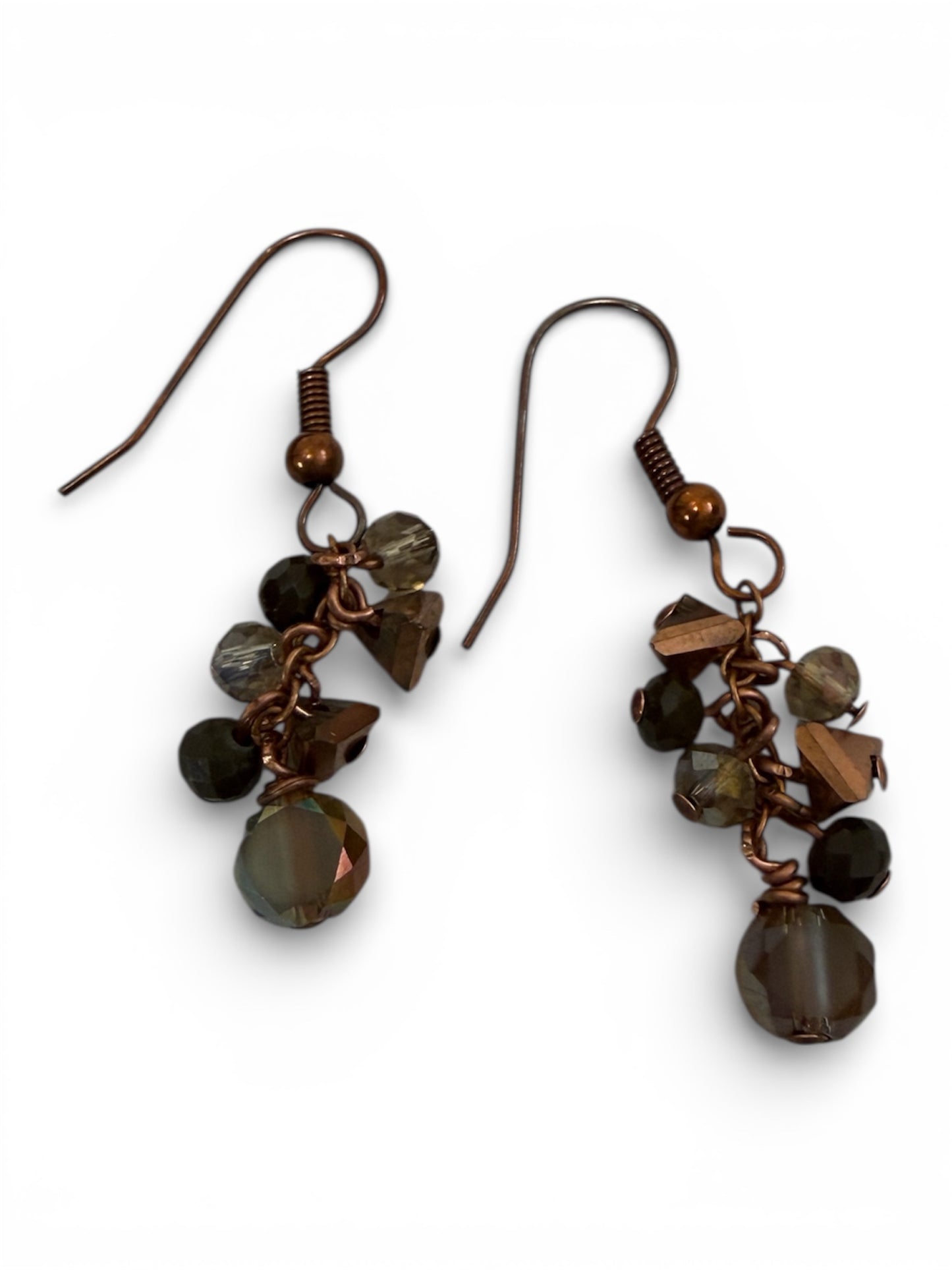 Earrings - Copper Accented Dangles