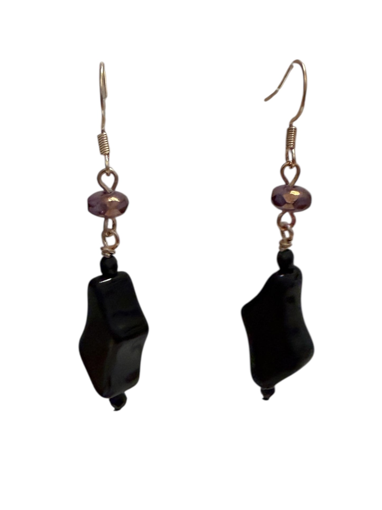 Earrings - Asymmetric Black