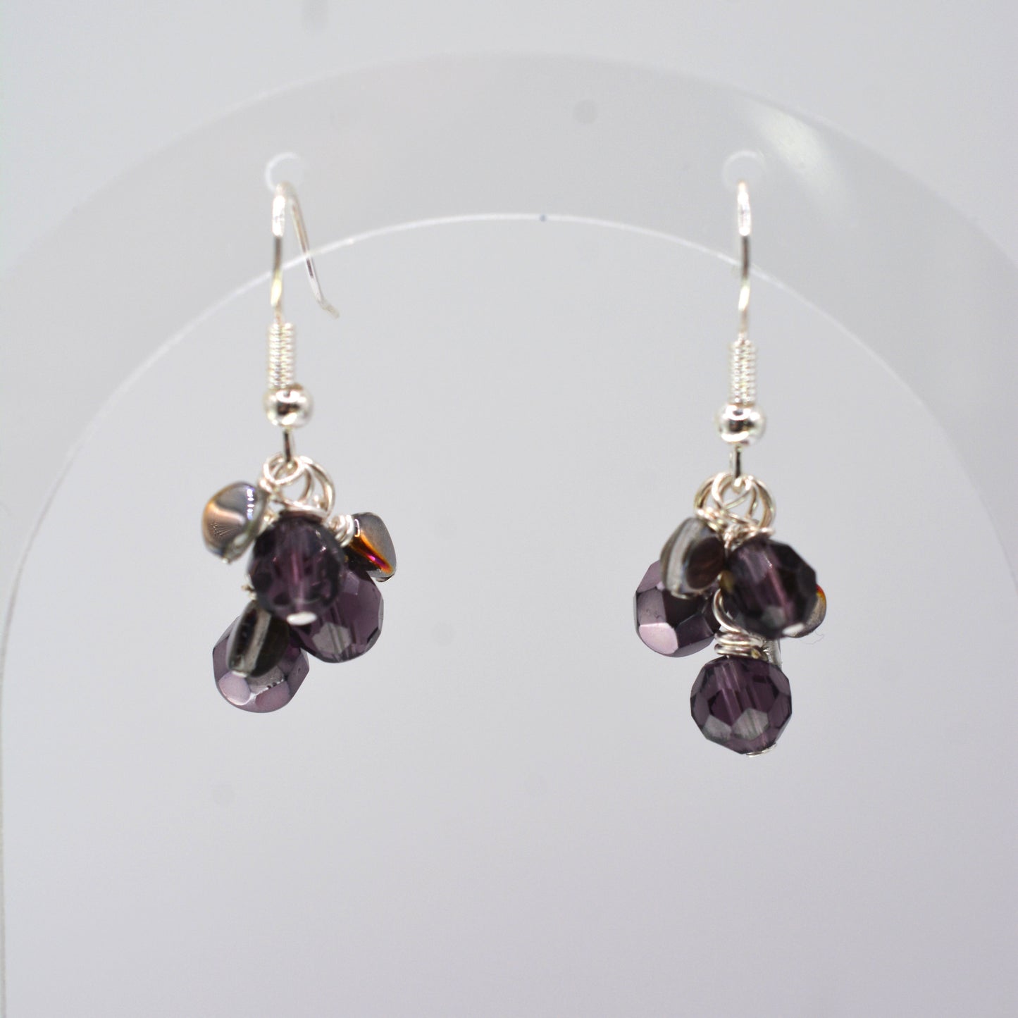 Earrings - Purple Multi-dangles