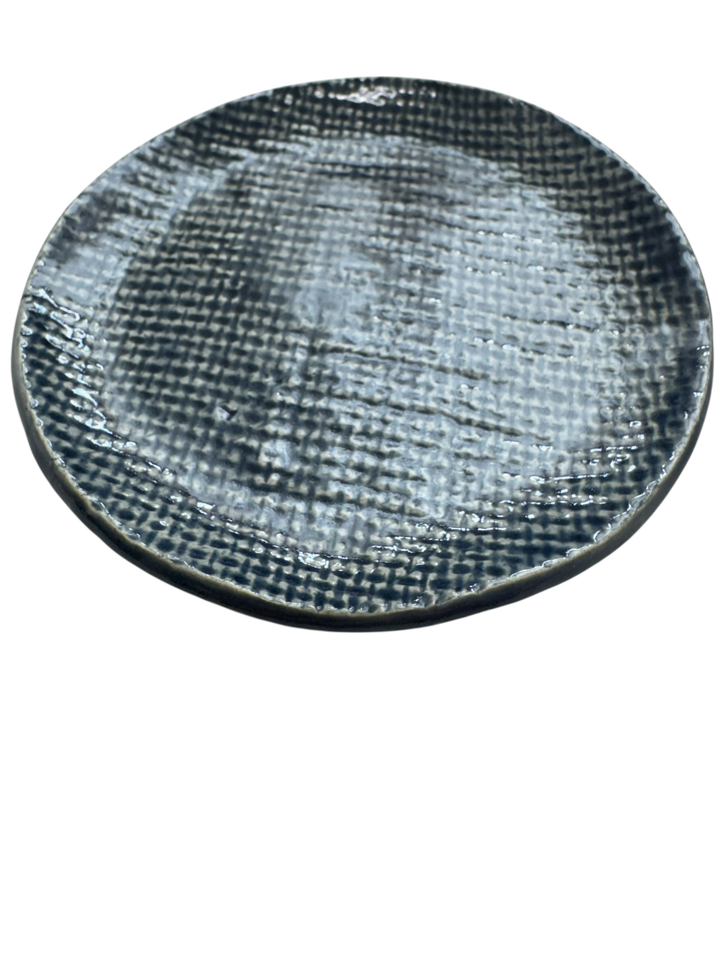 Round Dish Blue Denim 4"D