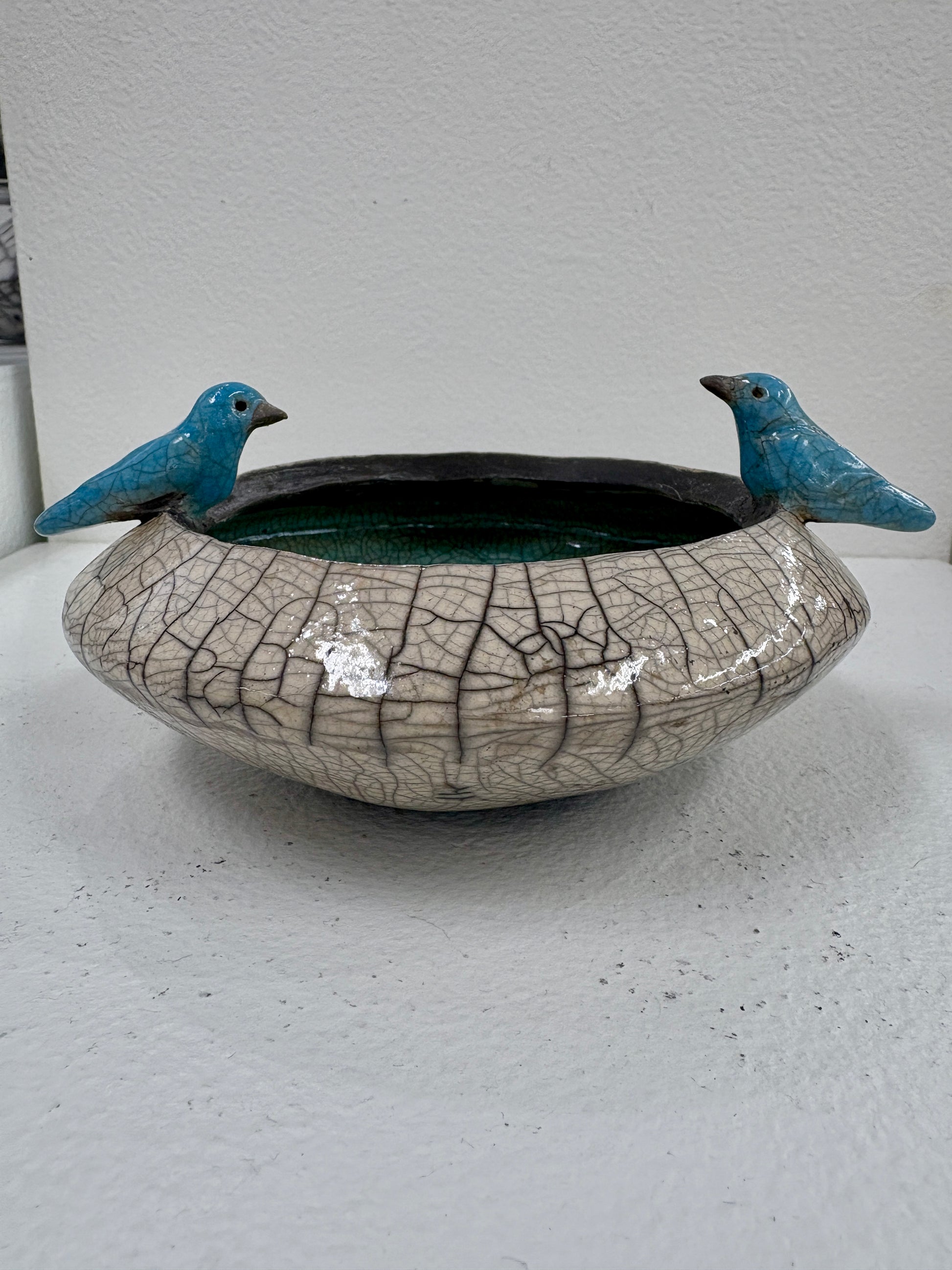 Raku Closed Bowl Pool,2 Birds