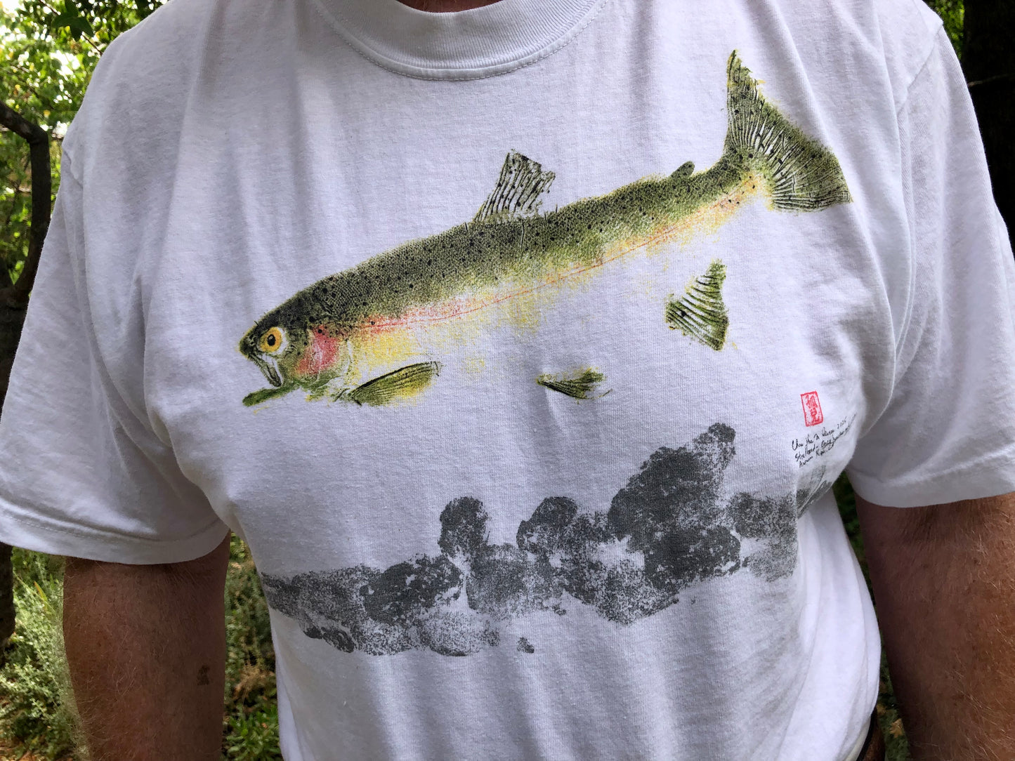 T-Shirt, Steelhead, White