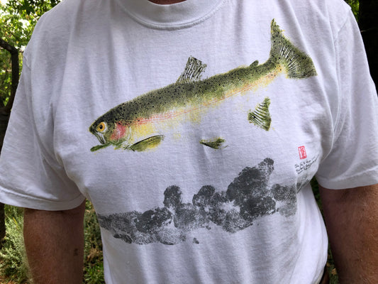 T-Shirt, Steelhead, White