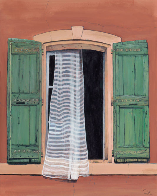 Gallery French Window With Curtain-16X20