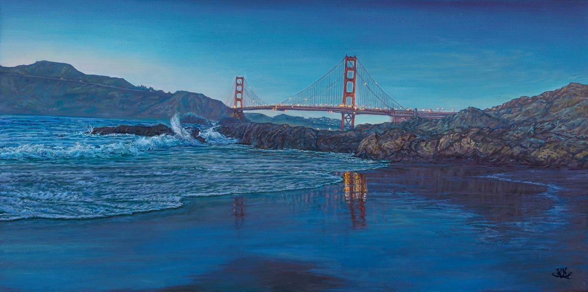 Twilight, oil on canvas