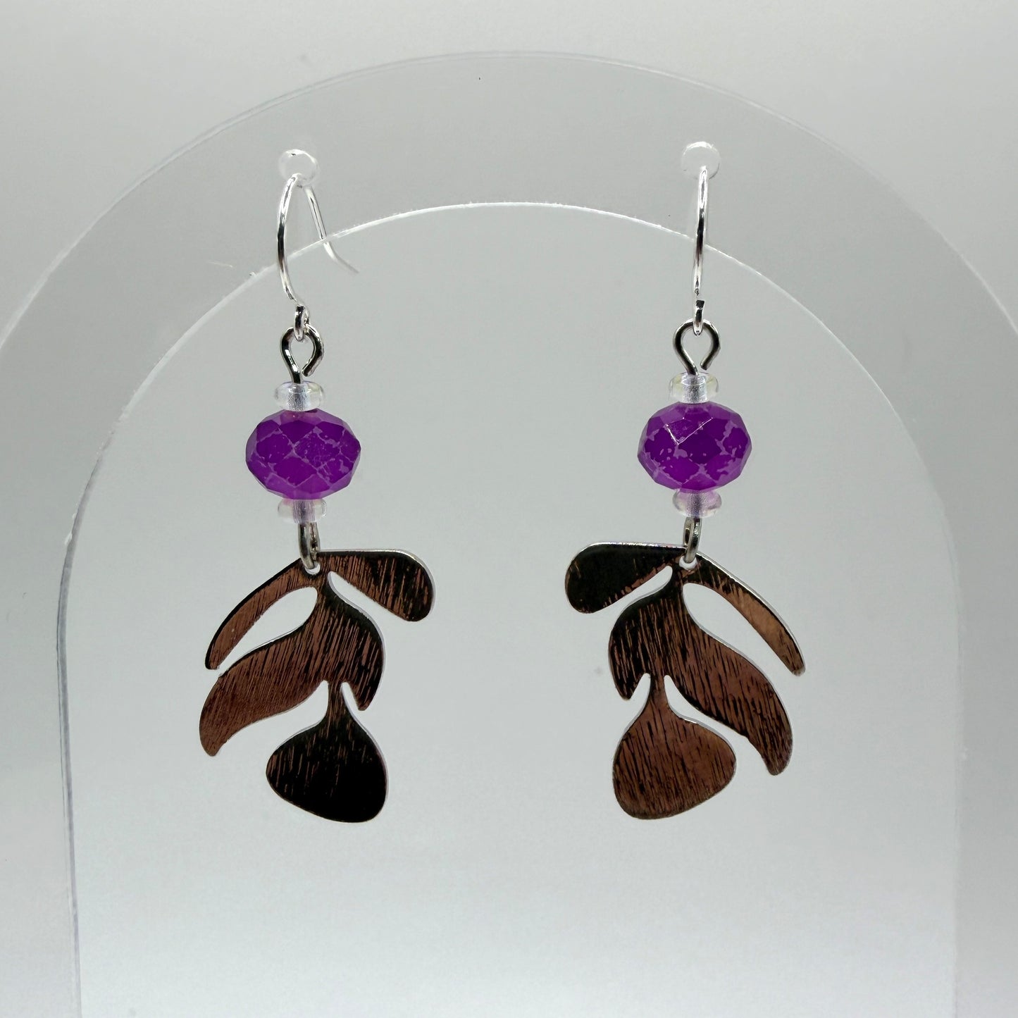 Earrings - Silver Leaves 1