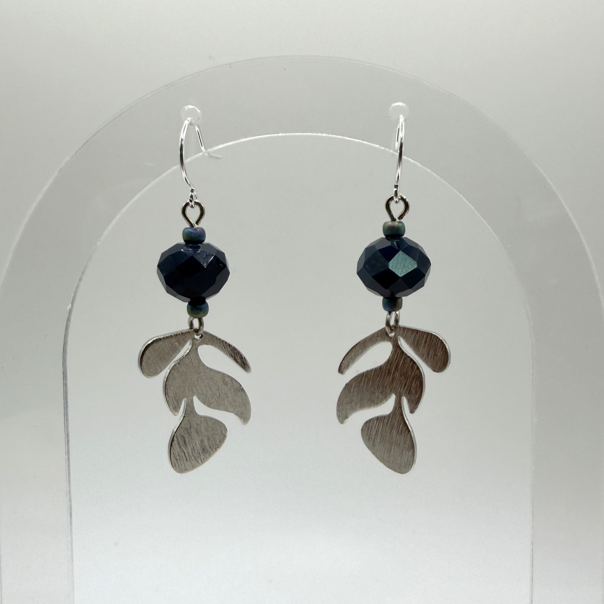 Earrings - Silver Leaves 2