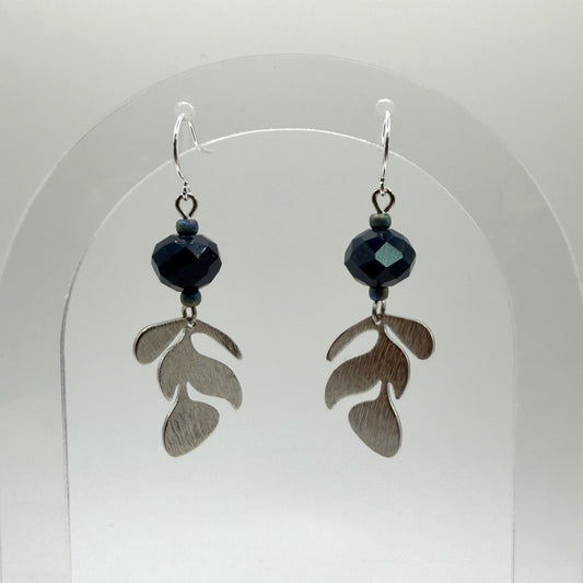 Earrings - Silver Leaves 2