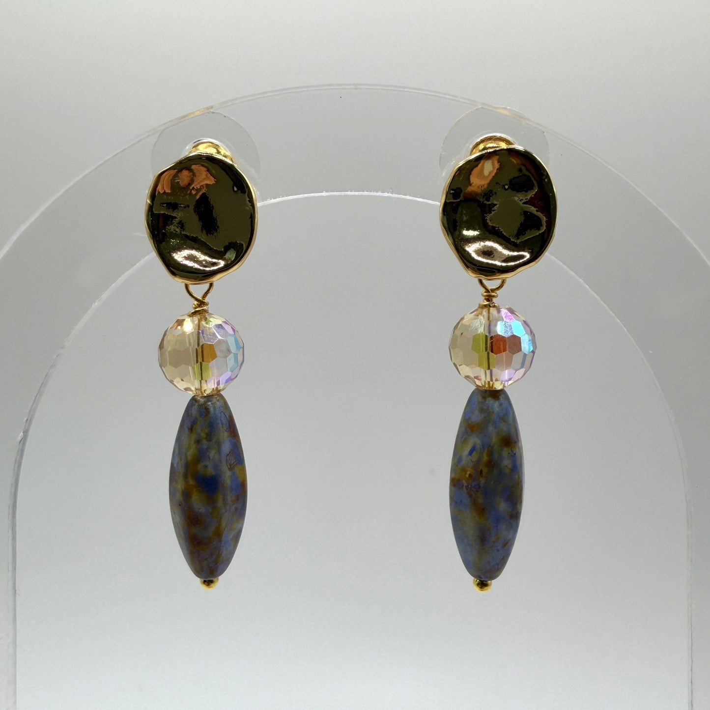 Earrings - Gold Posts With Dangles