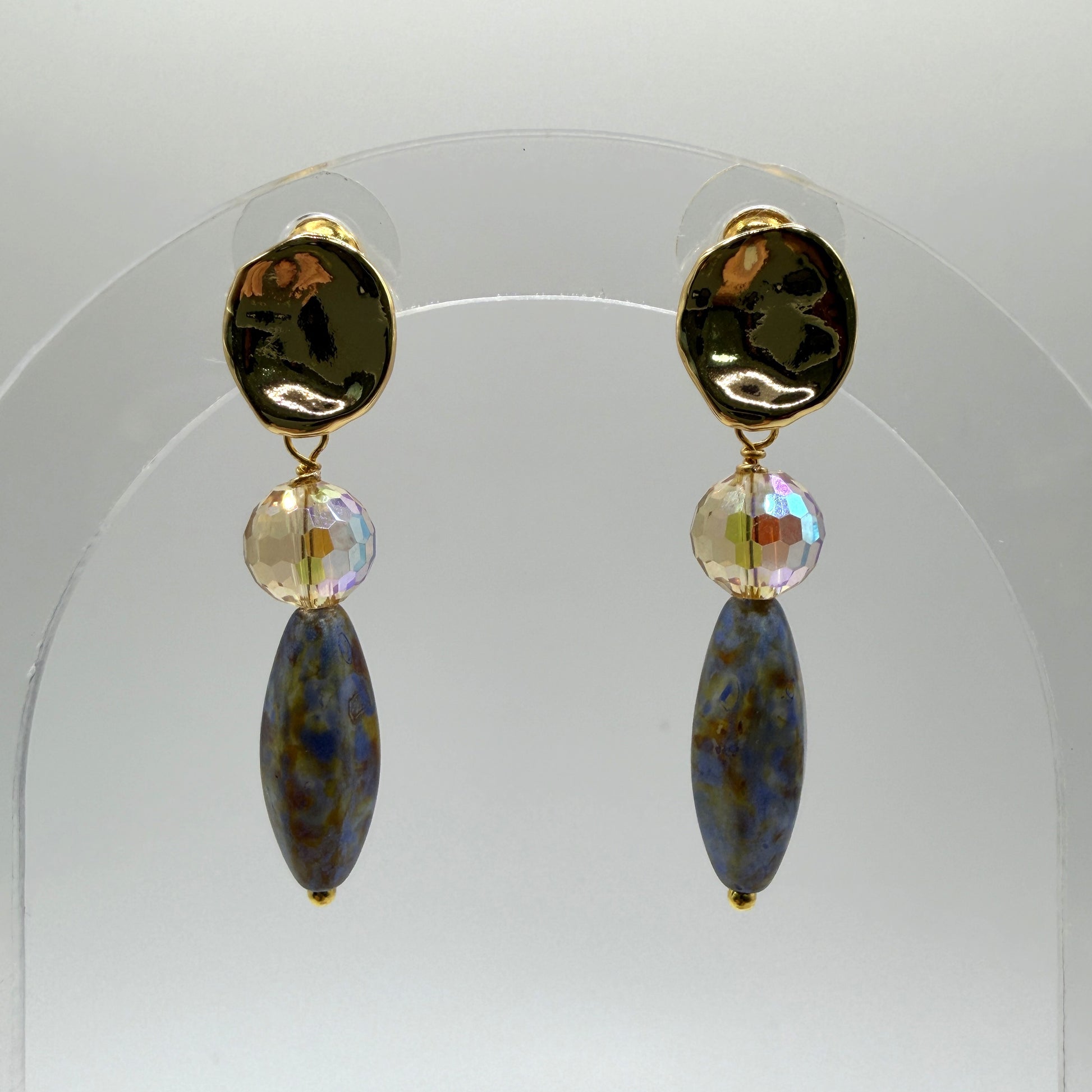 Earrings - Gold Posts With Dangles
