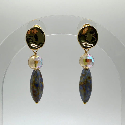 Earrings - Gold Posts With Dangles