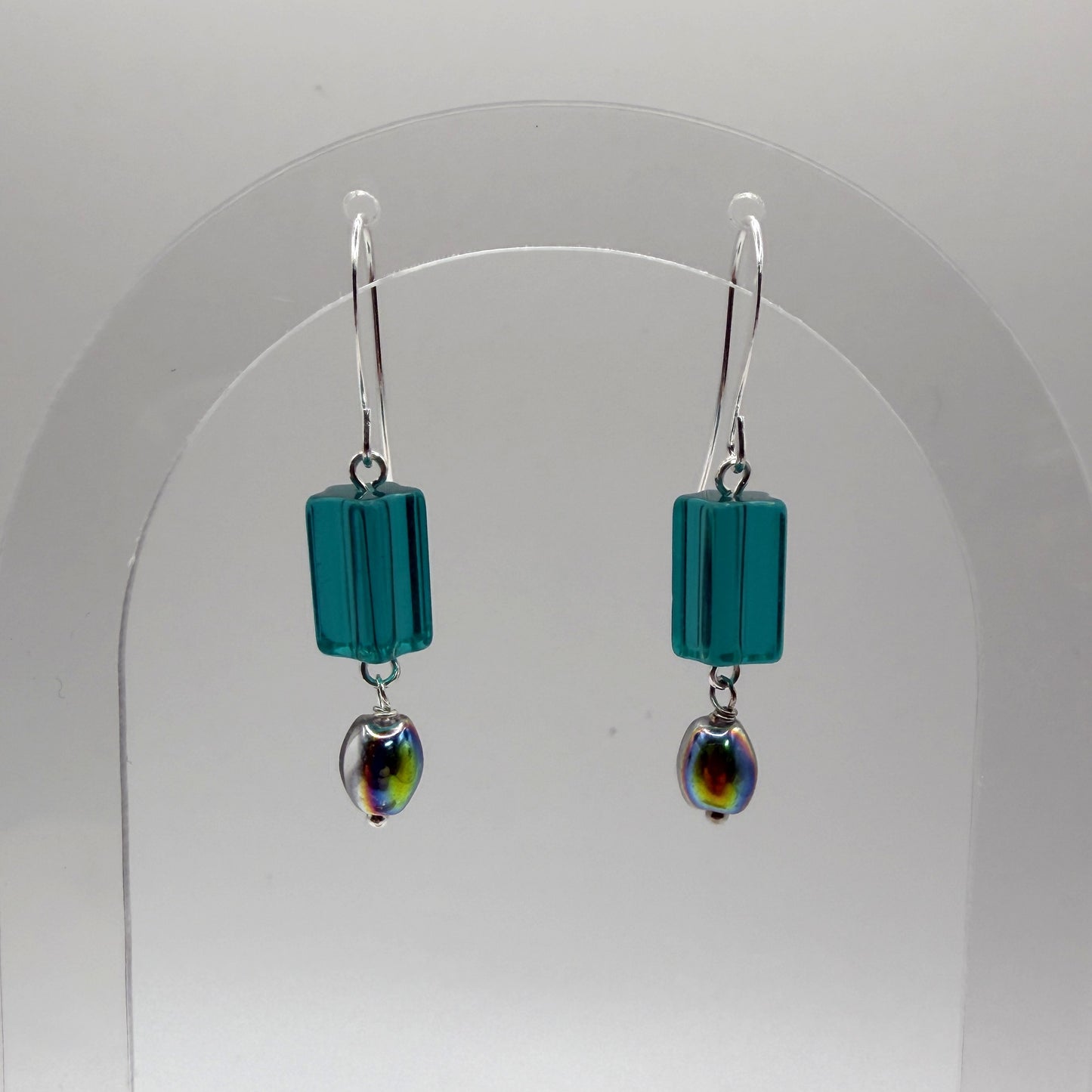 Earrings - Translucent Teal