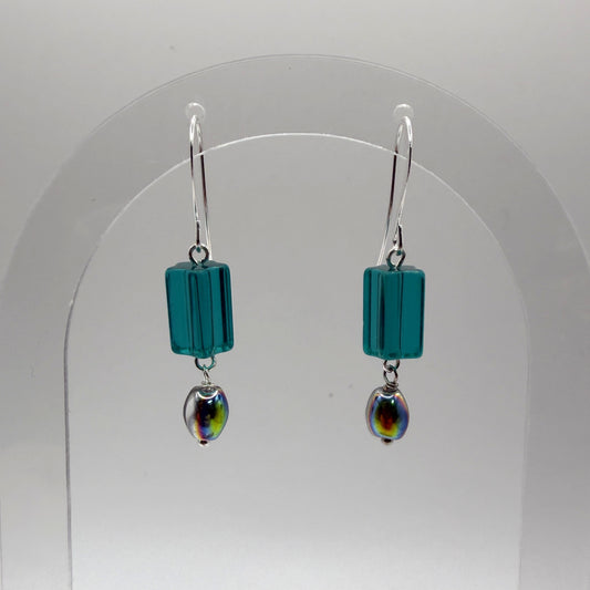 Earrings - Translucent Teal