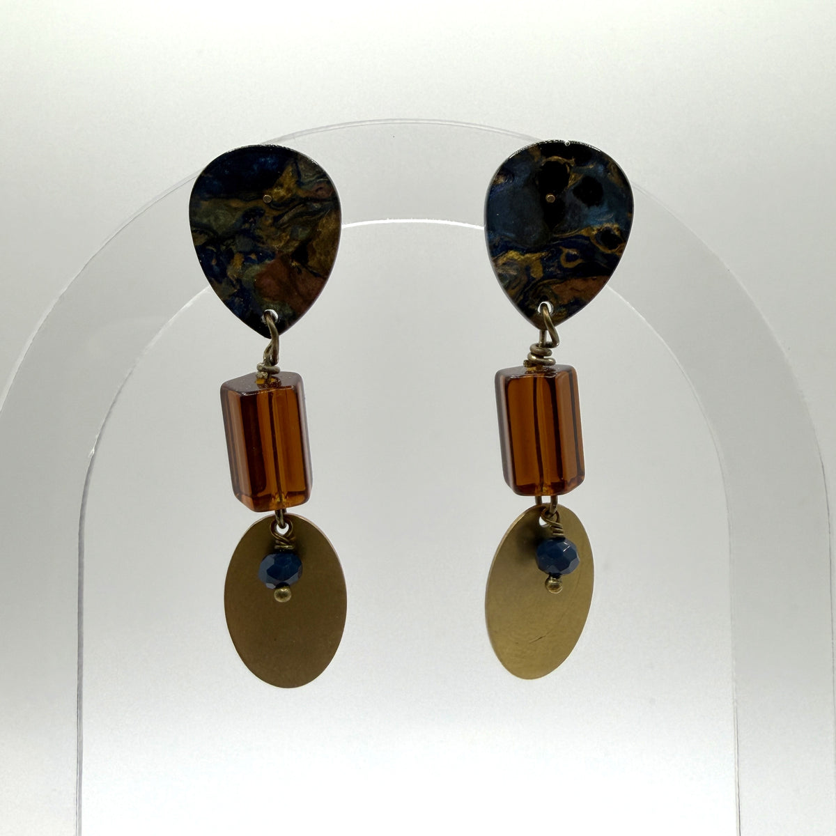 Earrings - Earthy Brass