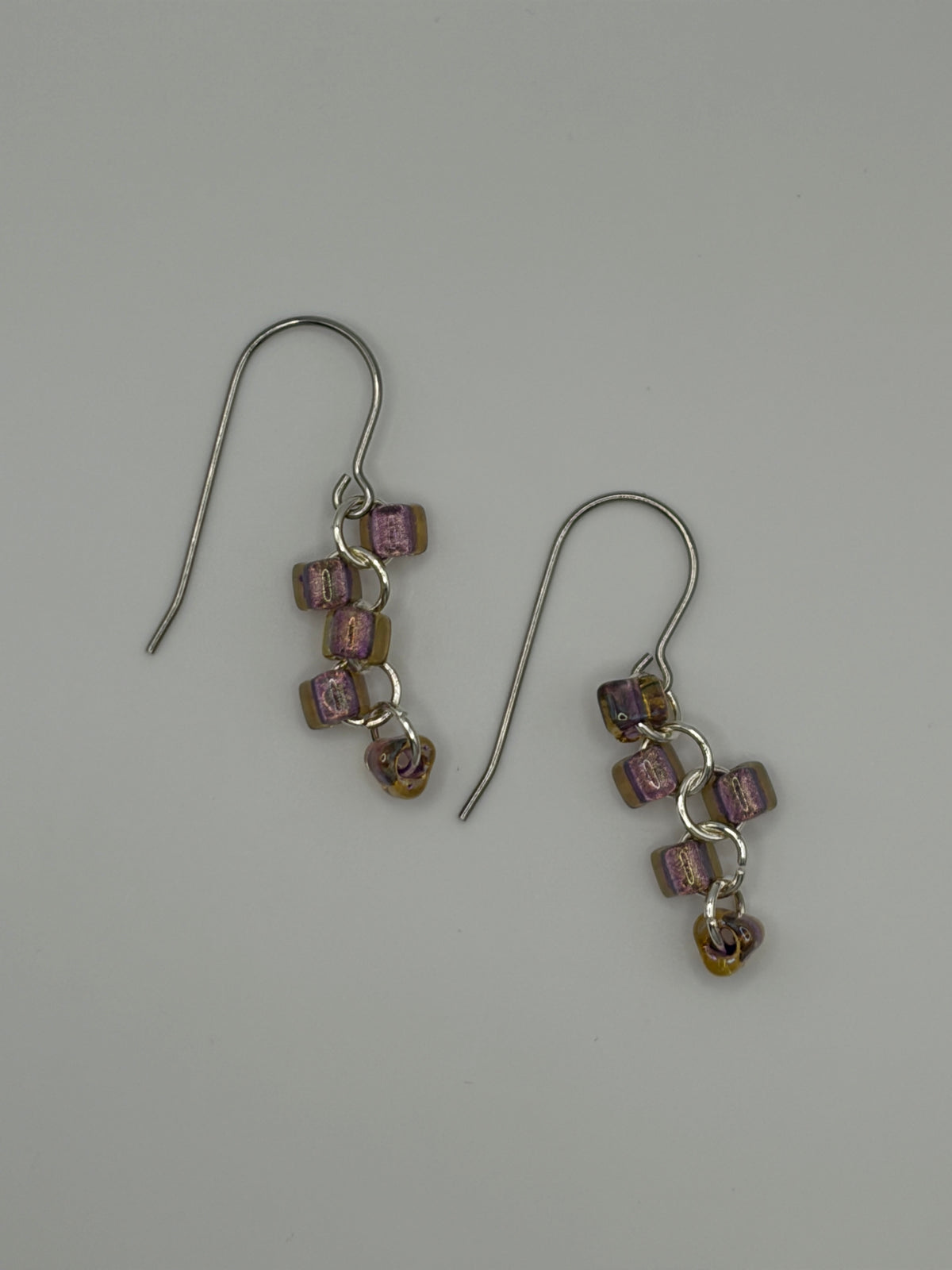 Necklace Set - Pink and Clear Wave