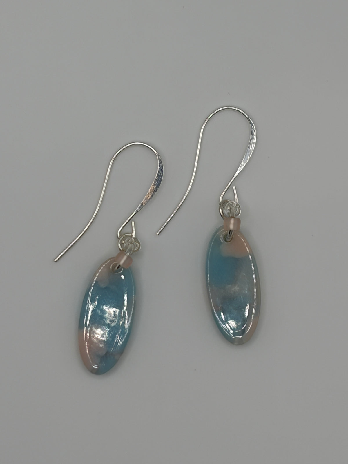 Necklace Set - Superduo Pink and Clear