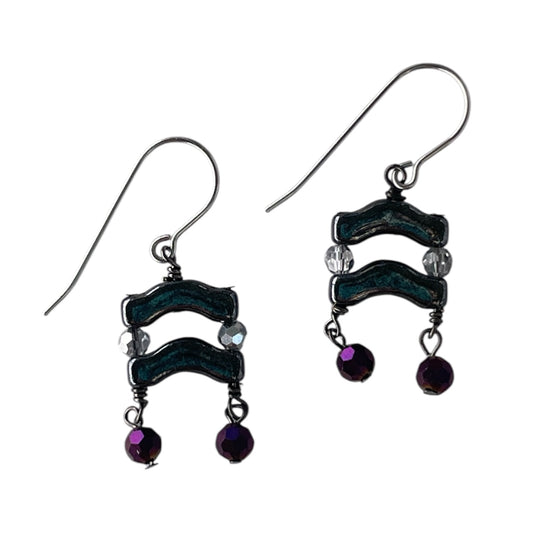 Earrings - Stacked Bridge Bead