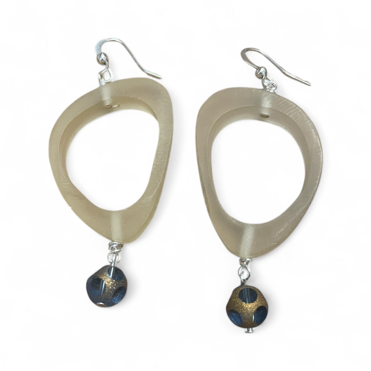 Earrings - Statement Resin Bead With Accent