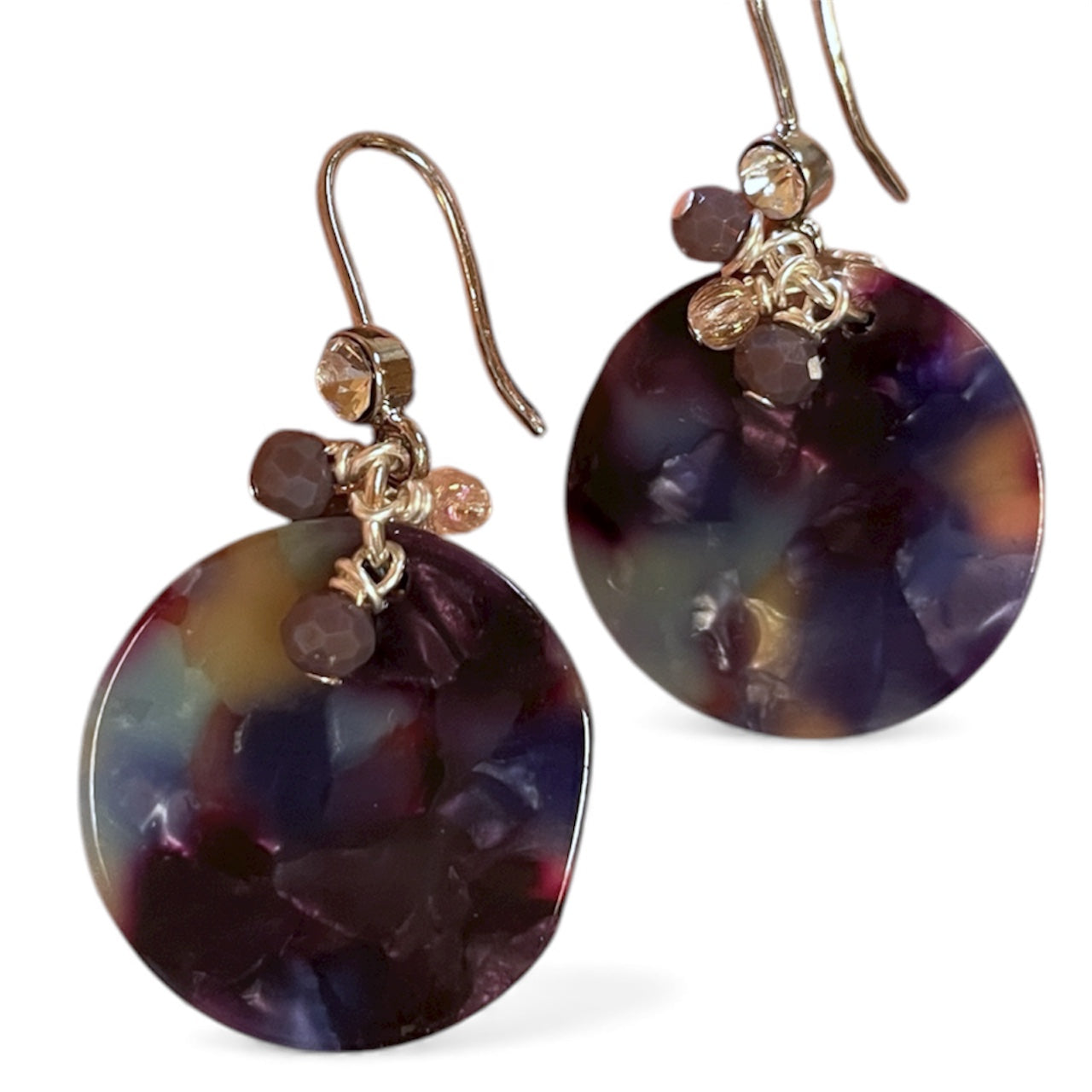 Earrings - Tranlucent Circles