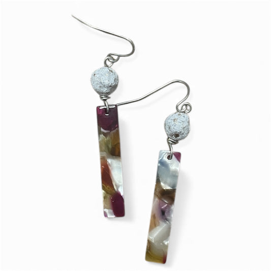 Earrings - Multi-Colored Rods