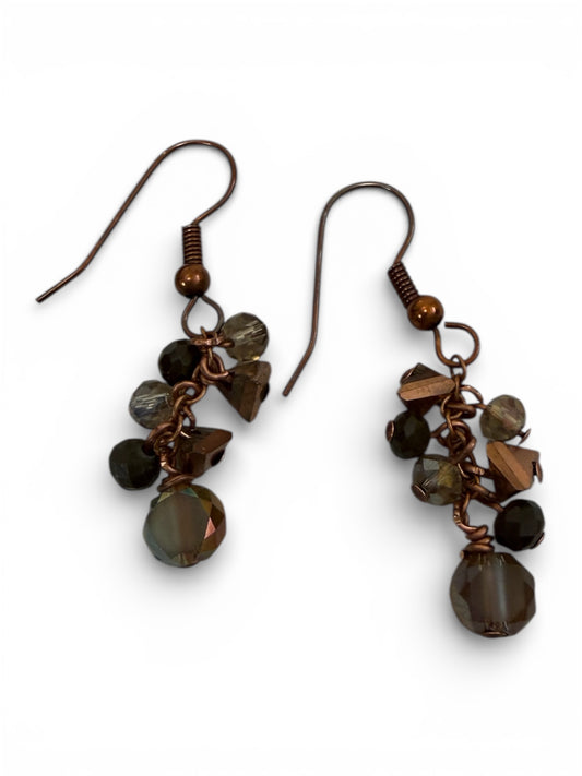 Earrings - Copper Accented Dangles