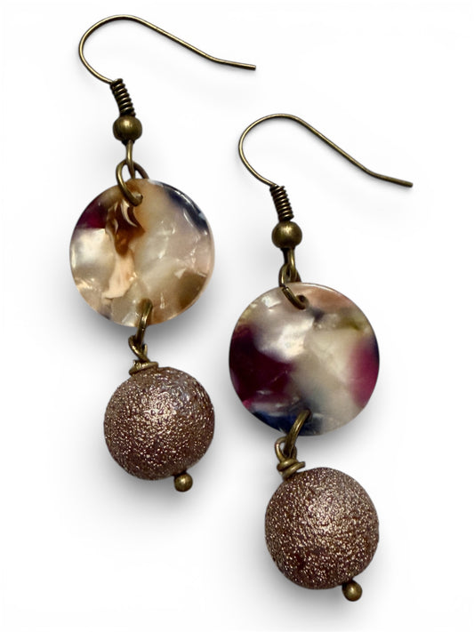 Earrings - Multi-colored Circles