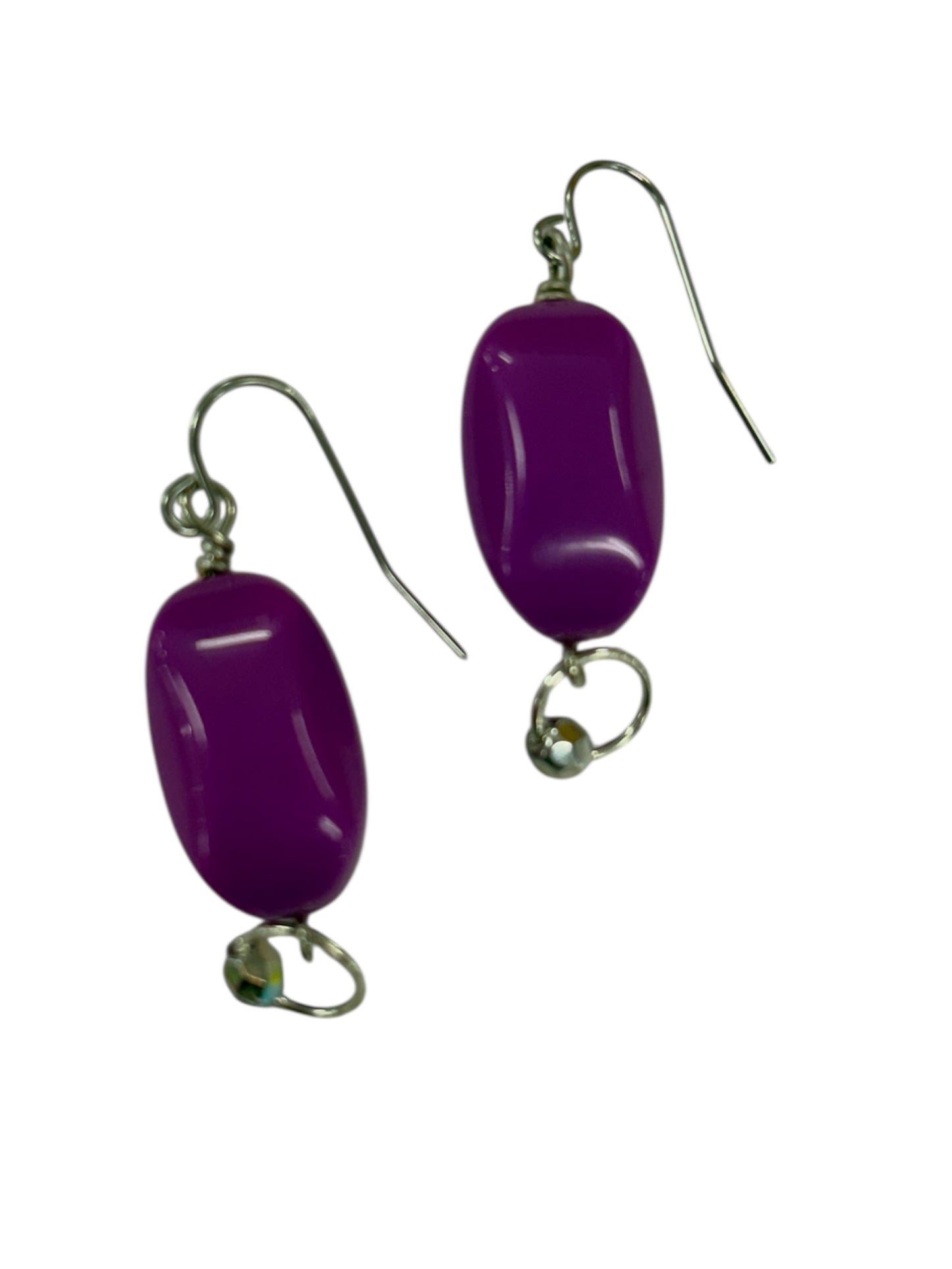 Earrings - Purple Statement