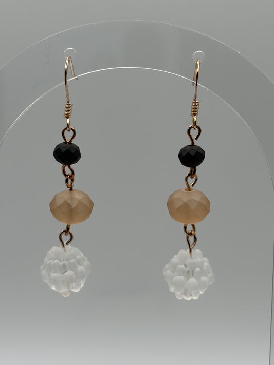 Earrings - Multi-stepped Glass Beads