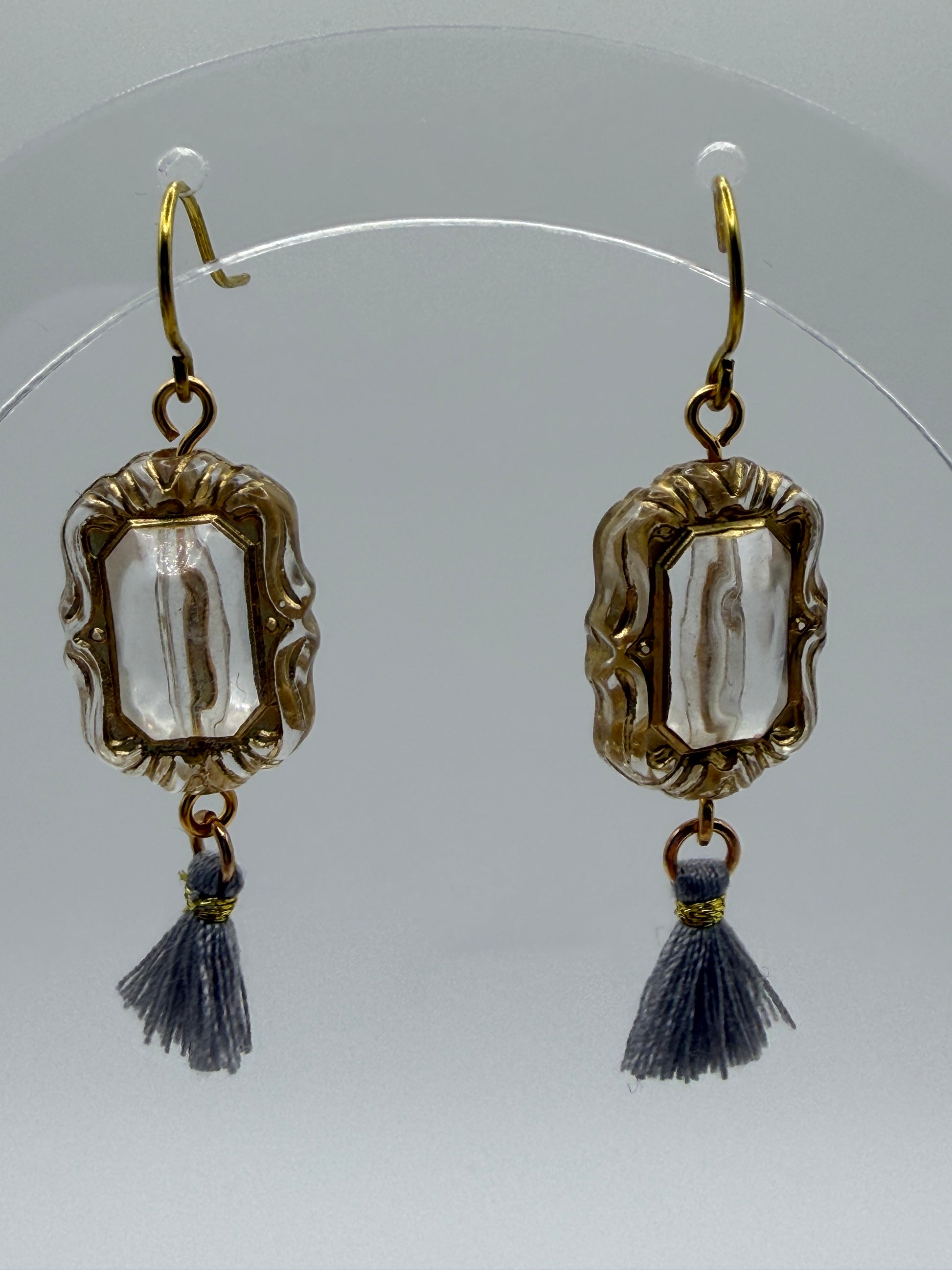 Earrings - Antique Beads With Tassles