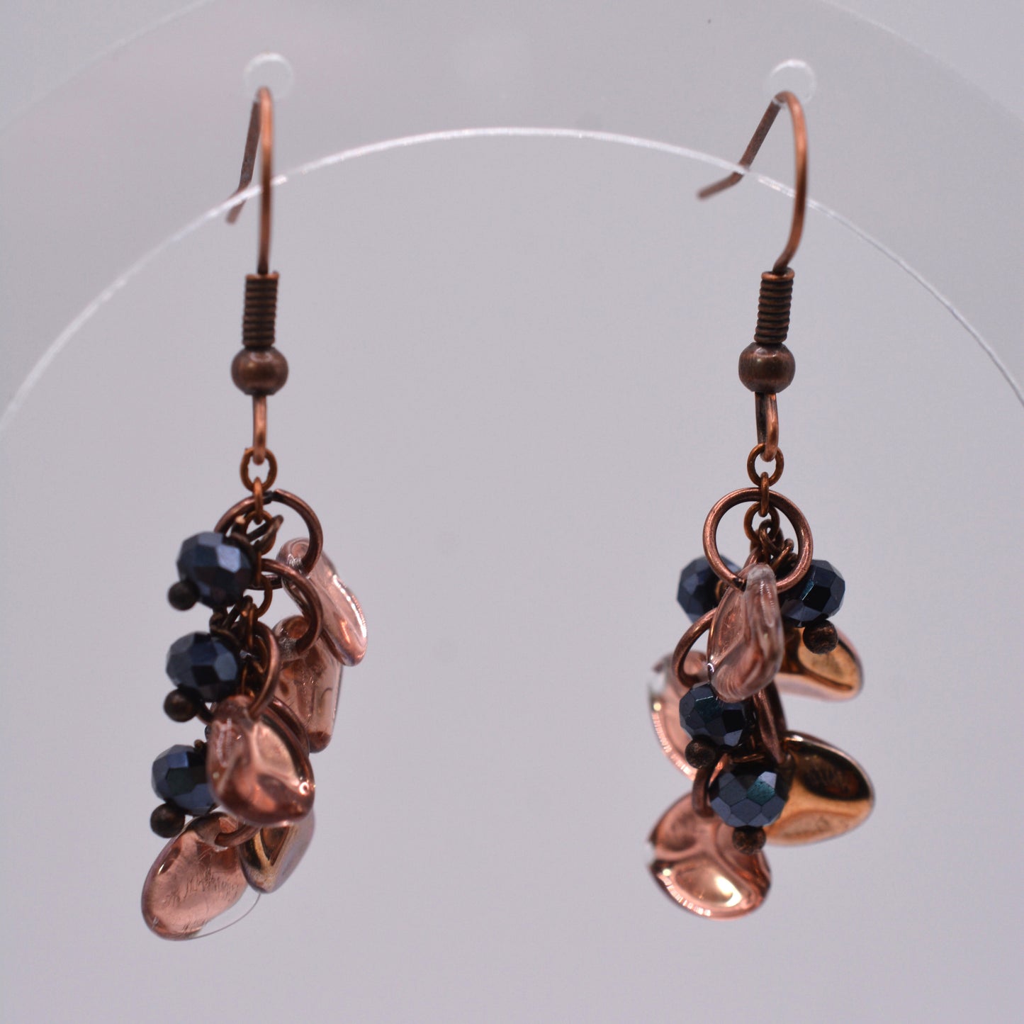 Copper Petal Dangles