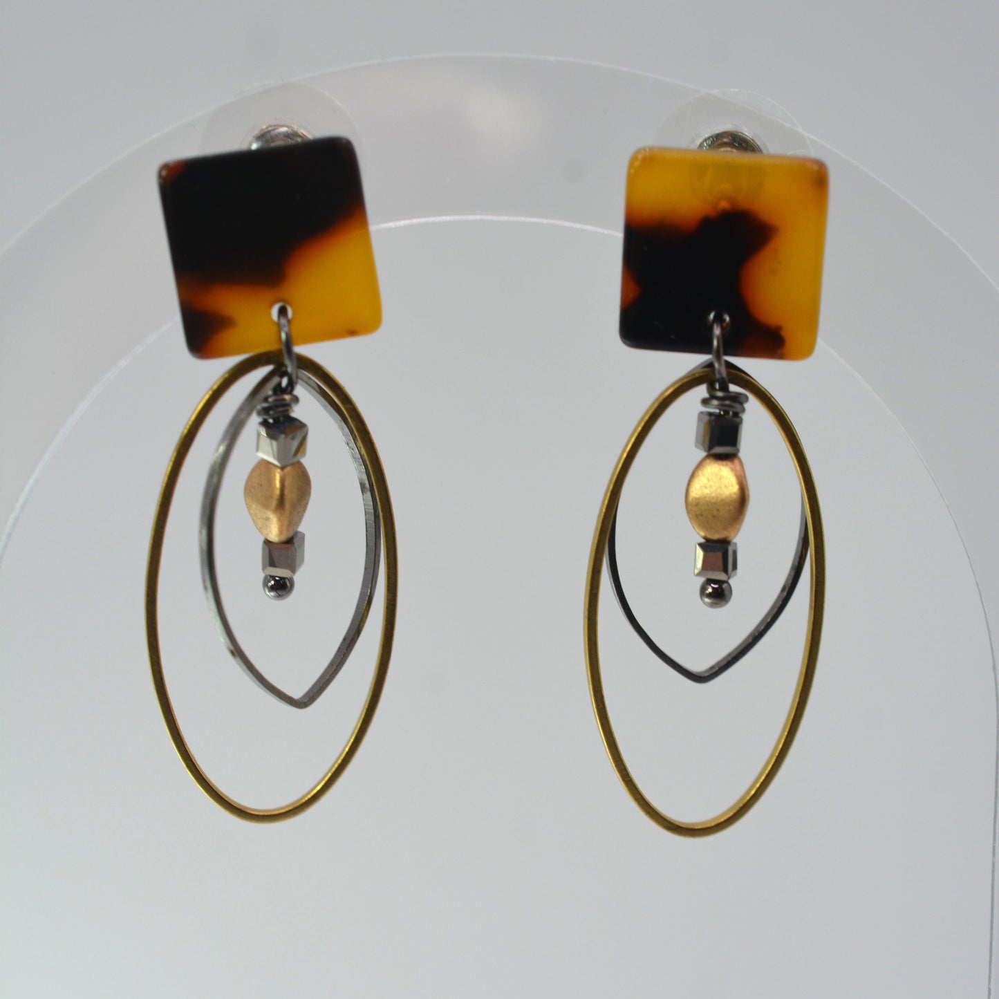 Multi-metal Ovals On Tortoise Shell