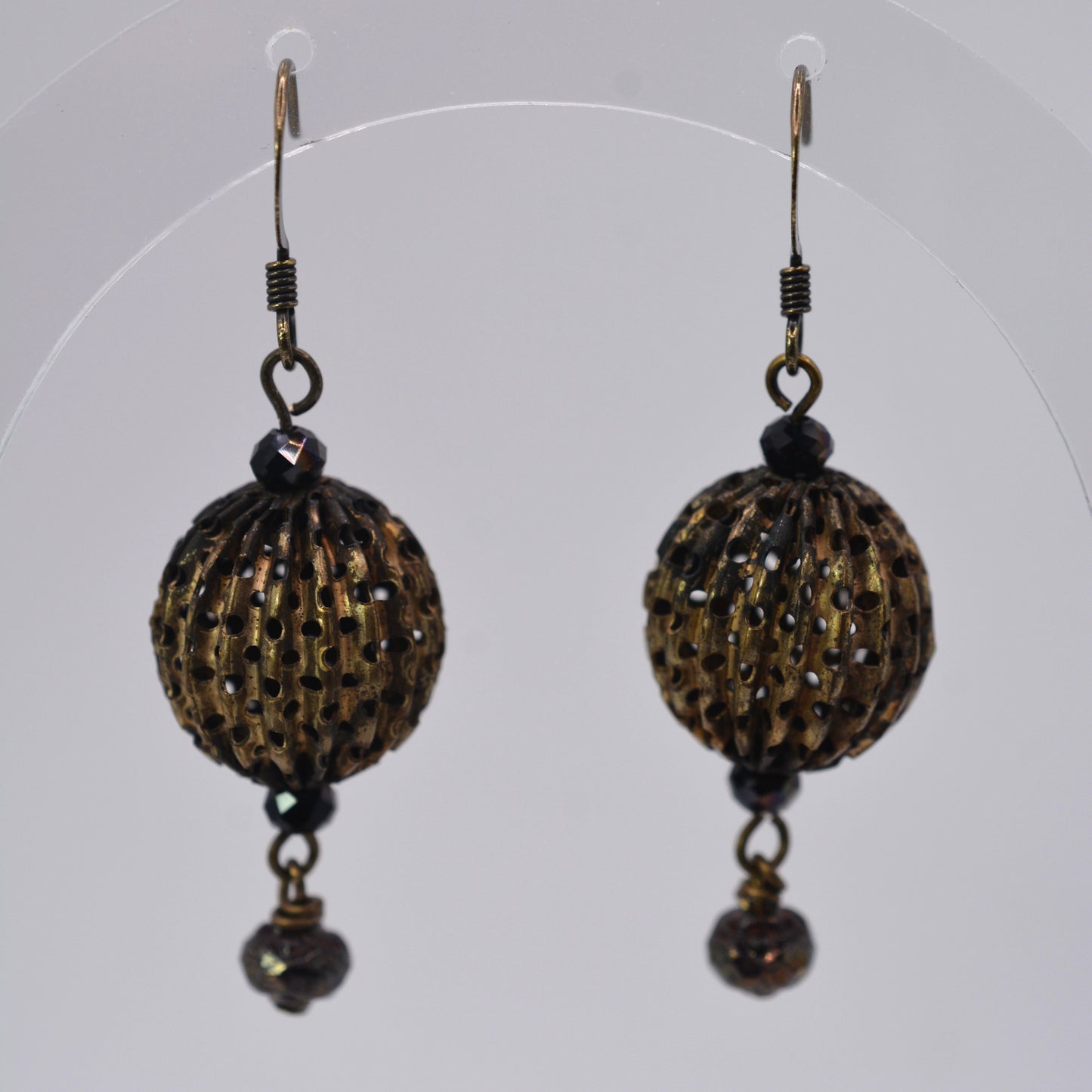 Perforated Brass Circles With Accent