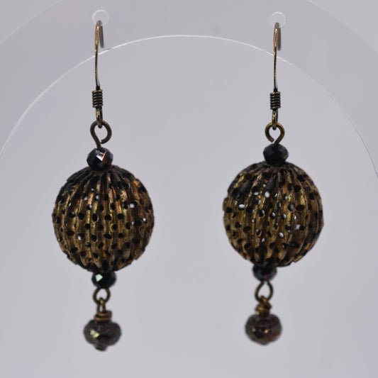 Perforated Brass Circles With Accent