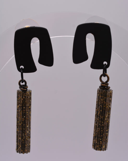 Earrings - Black Asymmetric
