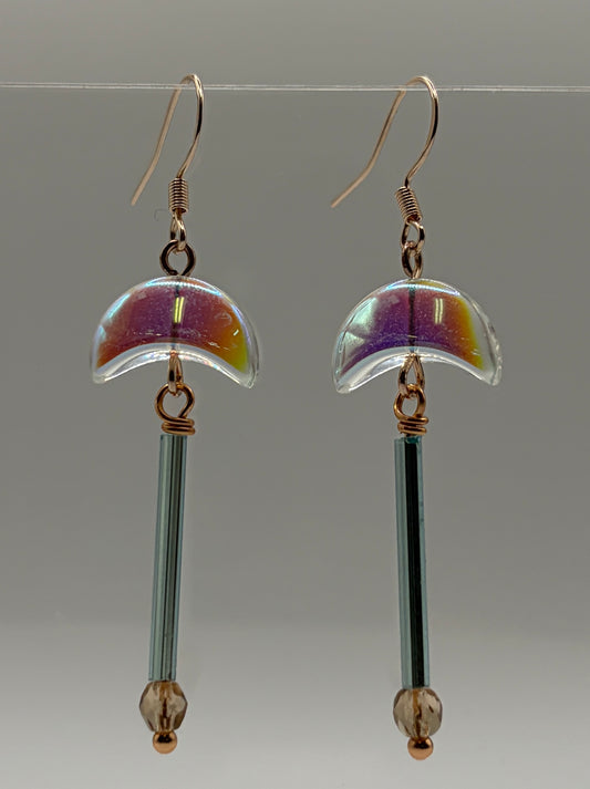 Earrings - Half-Moon Dangles 1