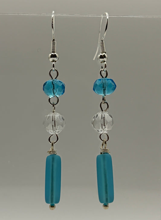 Earrings - Turquiose Rods