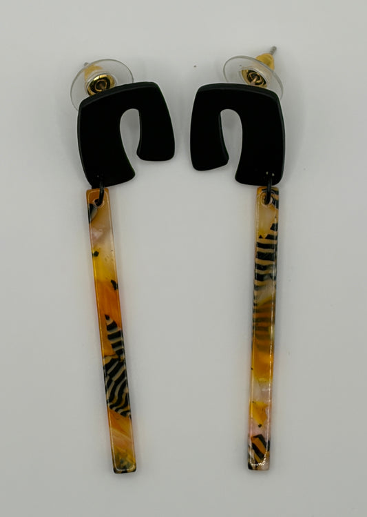 Earrings - Asymmetric Rods