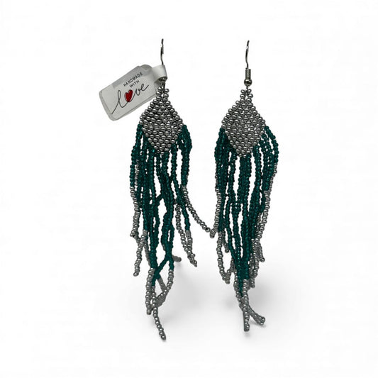 EARRINGS GREEN 002