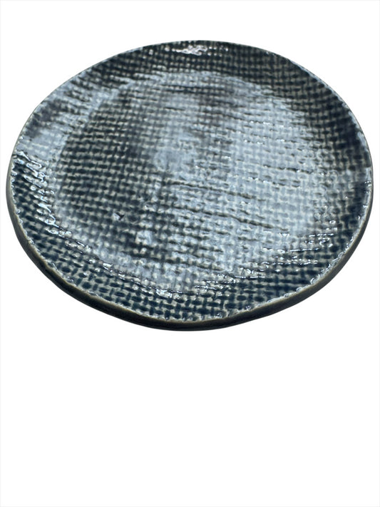 Round Dish Blue Denim 4"D