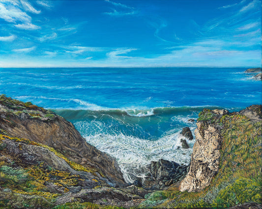 The Power of the Ocean, print on canvas