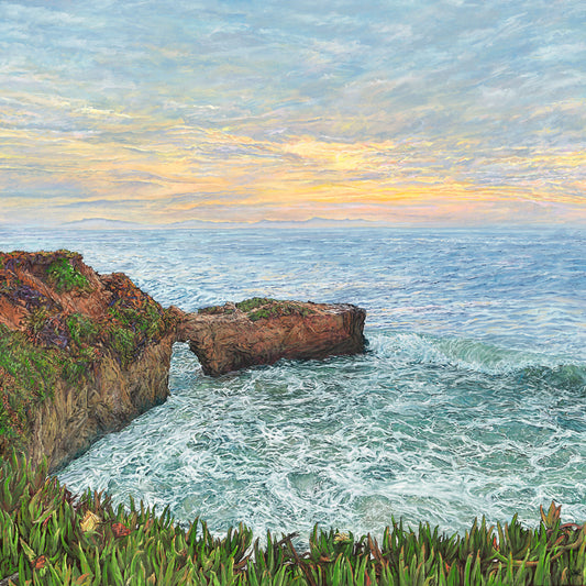 Winter Sunset,print on canvas