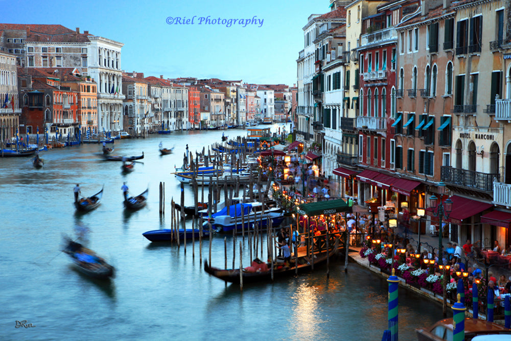View From Rialto Bridge 24X36 Canvas