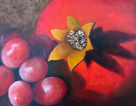 Pomegranate/Grapes#1 9X12