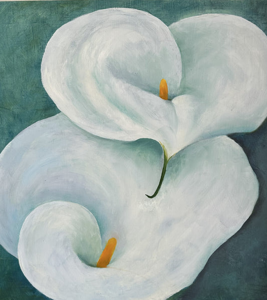 Giclee Two Calla Lilies No Mat