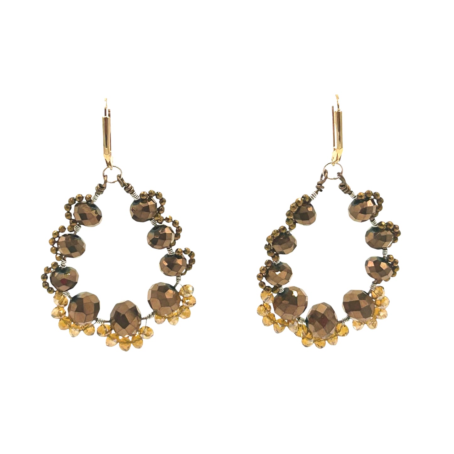 Crystal Circle Earrings
