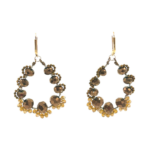 Crystal Circle Earrings